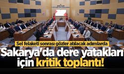 Sel felaketi sonrası Sakarya'da dere yatakları için kritik toplantı! Gözler atılacak adımlarda