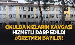 Okulda kız öğrenciler kavga etti! Hizmetli darp edildi, öğretmen bayıldı