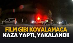 Film gibi kovalamaca! Kaza yaptı yakalandı
