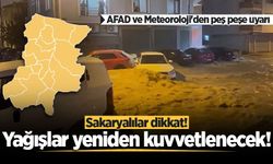 AFAD ve Meteoroloji'den peş peşe uyarı: Sakarya'da yağışlar yeniden kuvvetlenecek!