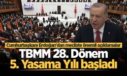 TBMM 28. Dönem 5. Yasama Yılı başladı