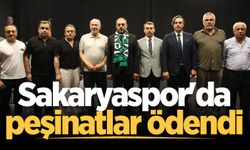 Sakaryaspor'da peşinatlar ödendi