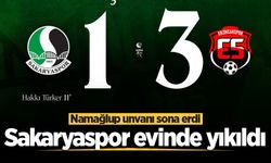 Sakaryaspor evinde yıkıldı: Namağlup unvanı sona erdi