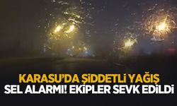 Karasu'da şiddetli yağış