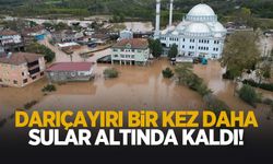 Darıçayırı'nı bir kez daha sel vurdu