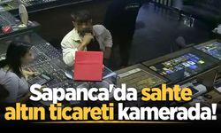 Sapanca'da sahte altın ticareti kamerada!
