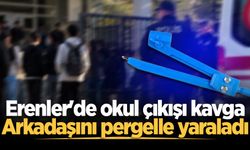 Erenler'de okul çıkışı kavga: Arkadaşını pergelle yaraladı