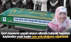 Geri manevra yapan aracın altında kalarak hayatını kaybeden yaşlı kadın son yolculuğuna uğurlandı