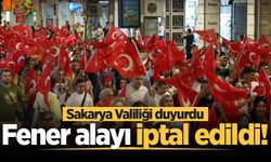 Sakarya'da fener alayı iptal edildi!