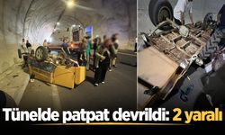 Kaynarca'da tünelde patpat devrildi: 2 yaralı