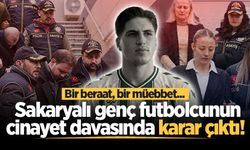 Sakaryalı genç futbolcunun cinayet davasında karar çıktı! Bir beraat, bir müebbet...
