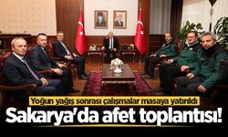 Sakarya'da afet toplantısı! Yoğun yağış sonrası çalışmalar masaya yatırıldı