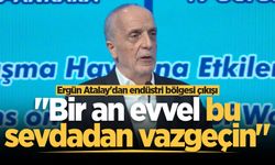 Ergün Atalay'dan endüstri bölgesi çıkışı: "Bir an evvel bu sevdadan vazgeçin"