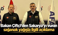 Bakan Çiftçi'den Sakarya'yı vuran sağanak yağışla ilgili açıklama