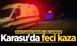Karasu'da feci kaza: Anne hayatını kaybetti, oğlu yaralandı