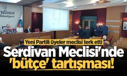 Serdivan Meclisi'nde 'bütçe' tartışması! Yeni Partili üyeler meclisi terk etti
