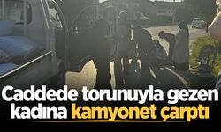Akyazı'da kamyonetin çarptığı kadın yaralandı