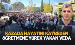 Okul çıkışı kazada ölen öğretmene acı veda