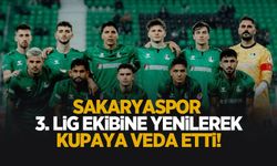 Sakaryaspor kupaya veda etti