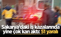 Sakarya'daki iş kazalarında yine çok kan aktı: 51 yaralı
