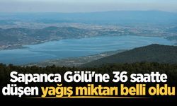 Sapanca Gölü'ne 36 saatte düşen yağış miktarı belli oldu