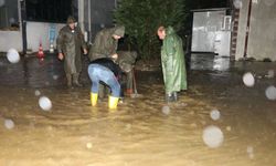 Ferizli'de gece boyu yağış mesaisi