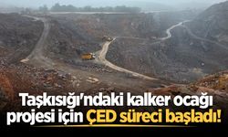 Taşkısığı'ndaki kalker ocağı projesi için ÇED süreci başladı!