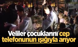 Kocaali'de veliler, çocuklarını cep telefonunun ışığıyla arıyor