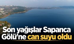 Sakarya’da son yağışlar Sapanca Gölü'ne can suyu oldu