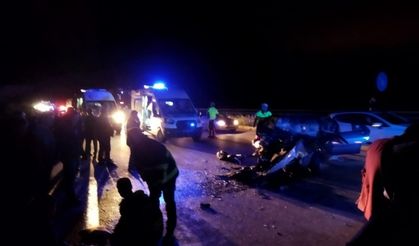 Sakarya'ya gelirken kaza yaptılar: 6 yaralı
