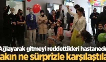 Ağlayarak gitmeyi reddettikleri hastanede bakın ne sürprizle karşılaştılar