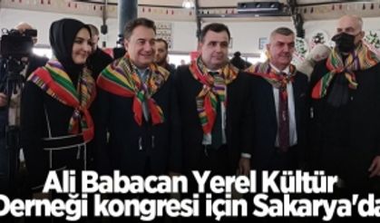 Ali Babacan Yerel Kültür Derneği kongresi için Sakarya'da