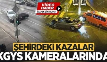 Sakarya'daki trafik kazaları KGYS kameralarında!