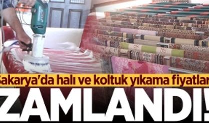 Sakarya'da halı ve koltuk yıkama fiyatları zamlandı!