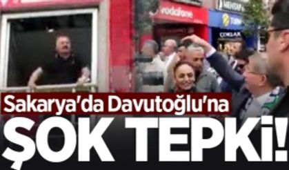 Sakarya'da Davutoğlu'na şok tepki!