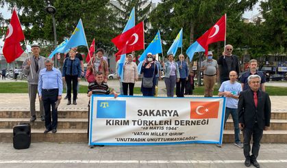AKM önünde 'Kırım Tatar Sürgünü ve Soykırımı' açıklaması