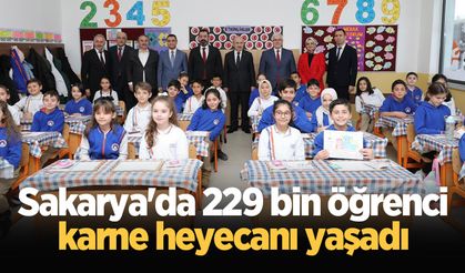 Sakarya'da 229 bin öğrenci karne heyecanı yaşadı