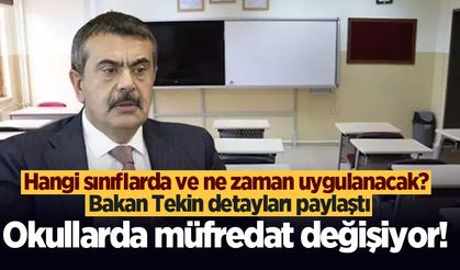 Bakan Tekin'den yeni müfredat açıklaması