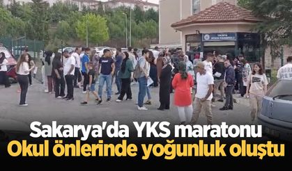 Sakarya'da YKS maratonu: Okul önlerinde yoğunluk oluştu