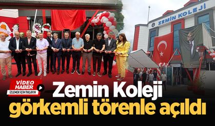 Zemin Koleji görkemli törenle açıldı