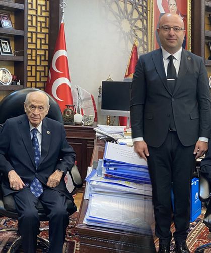Alkaş ve Pilavcı'dan Devlet Bahçeli'ye ziyaret