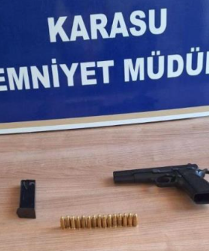 17 yıl hapis cezası olan şahıs tabancayla yakalandı