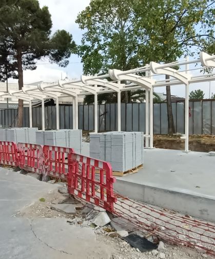 Gar Meydanı'nda metrobüs çalışmaları devam ediyor