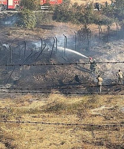 Pamukova'da askeriyenin mühimmat alanına sıçrayan yangında son durum