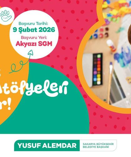 Akyazı SGM’de 4-6 yaş çocuk atölyeleri başlıyor