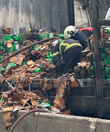 D-650'deki kazada fotoğraflar