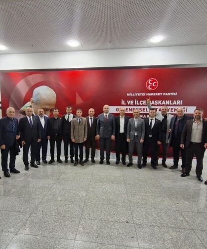 MHP ilçe başkanları tam kadro Ankara'da