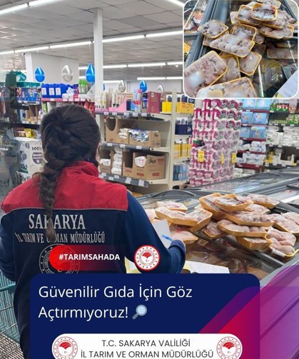 Adapazarı’nda gıda denetimi: Tarihi geçmiş tavuklara el konuldu