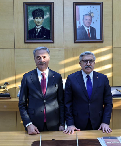 Hüseyin Yayman'dan Başkan Alemdar'a ziyaret