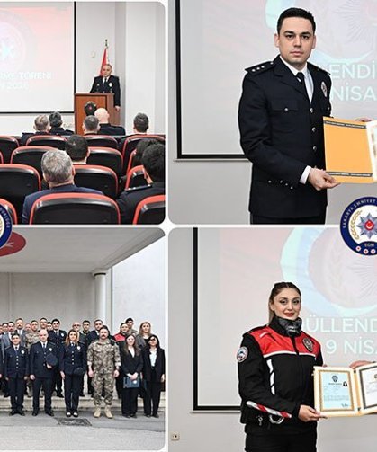 Sakarya Emniyetinde başarılı personellere ödül